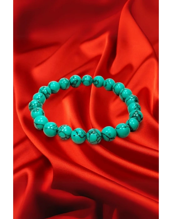 Turkuaz Doğal Taş Bileklik Kutulu