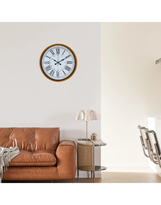 Turuncu 36 Cm Standart Duvar Saati