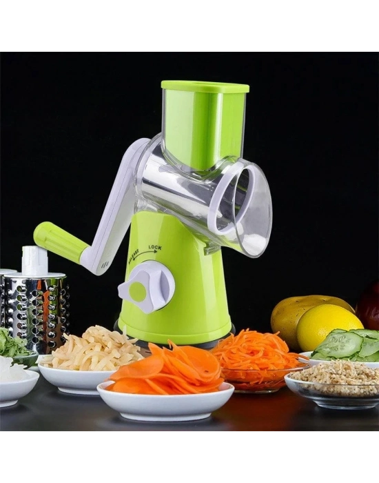 Tutma Kollu Çevirmeli Pratik Rulo Rende Drum Grater