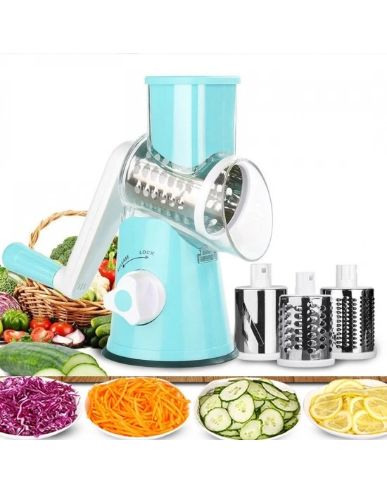 Tutma Kollu Çevirmeli Pratik Rulo Rende Drum Grater