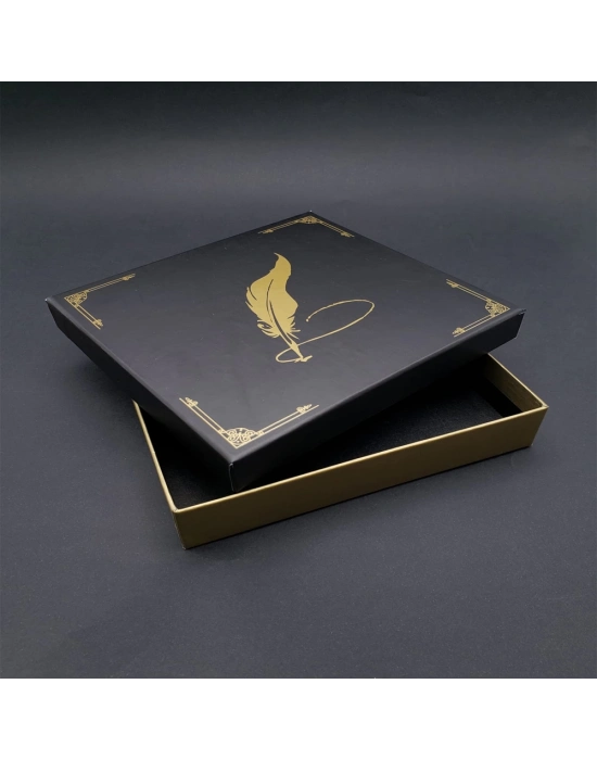 Tüylü Kalem Tasarımlı Hediye Kutusu