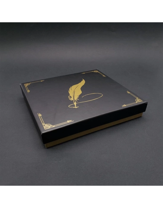 Tüylü Kalem Tasarımlı Hediye Kutusu