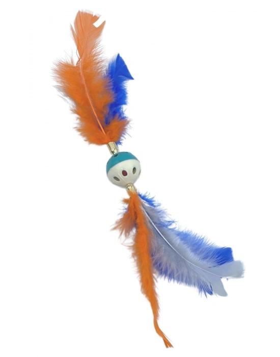 ® Tüylü PüsküllüKedi OyuncağıDikkat Çekici Renkli Sevimli Evcil Hayvan Oyuncağı