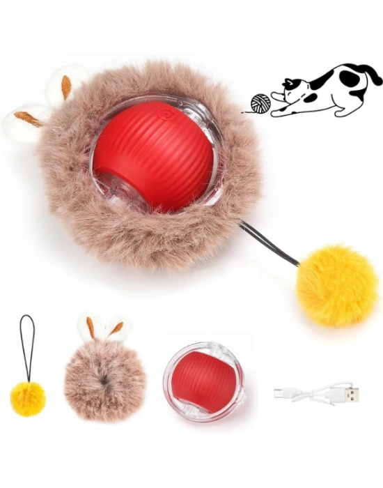 Tüylü Şarjlı Kedi Oyuncağı