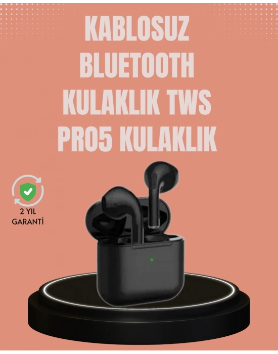 TWS Pro 5 Kulaklık – Uzun Süreli Kullanım İçin Yüksek Batarya Performansı
