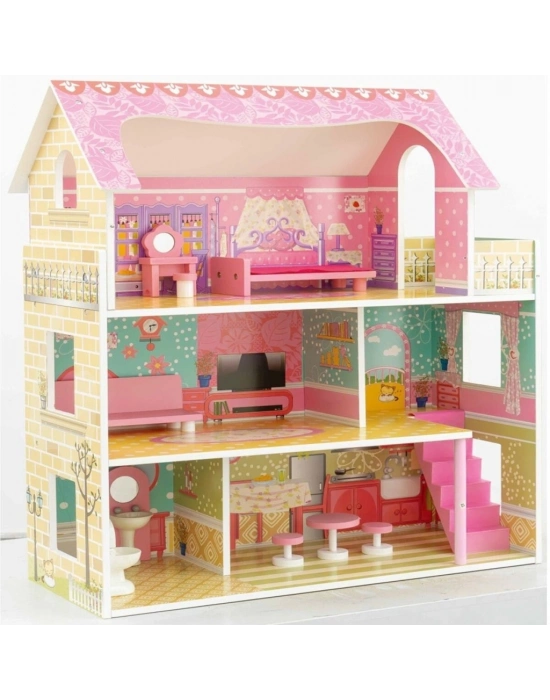 ® TX1055 AHŞAP 3 KATLI 10 PARÇA AKSESUARLI