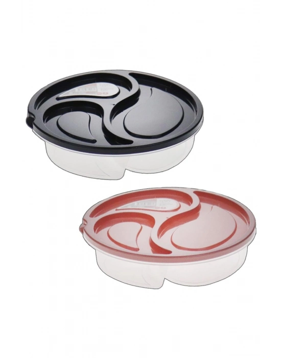 Üç Bölmeli Büyük Saklama Kabı Royaleks-MP-7050