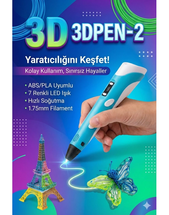 Üç Boyutlu Yazıcı 3d Kalem Pen Printer