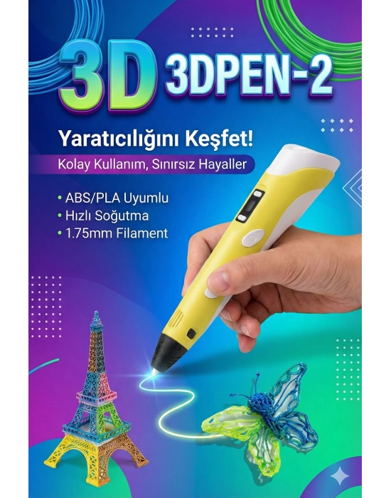 Üç Boyutlu Yazıcı 3d Kalem Pen Printer