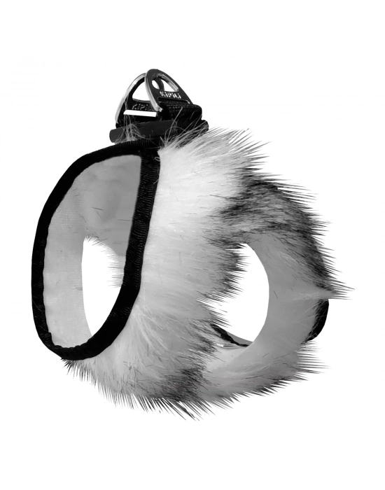 Üç Kilitli Peluş Kedi Köpek Göğüs Tasması 32-40 cm Medium Kırçıl