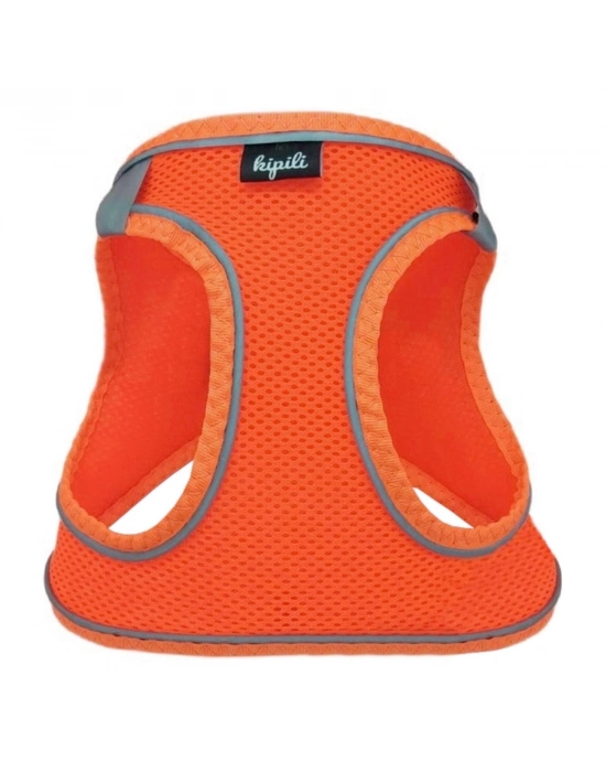 Üç Kilitli Sportif Kedi Köpek Göğüs Tasması 24-28 cm XX-Small Turuncu