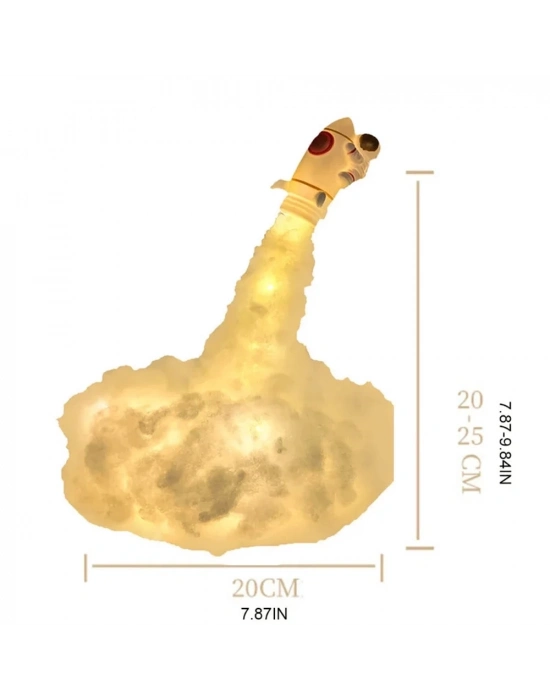 Uçan Astronot Tasarımlı Gece Lambası