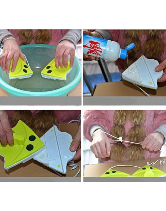 Üçgen Çift Taraflı Mıknatıslı Cam Sileceği