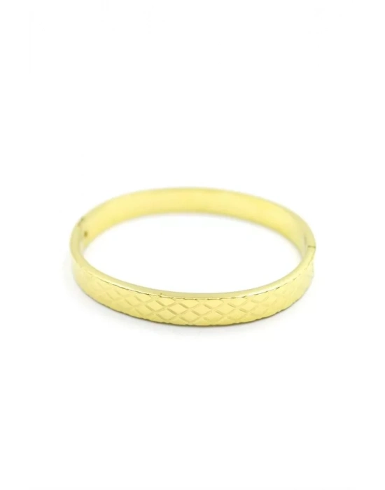 Üçgen Dilimli Bilezik - Altın