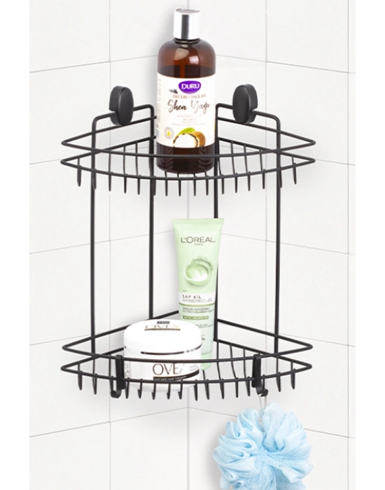 Üçgen Köşelik Pasifik İki Katlı 22 Cm Dübelli Siyah Royaleks-DS-734