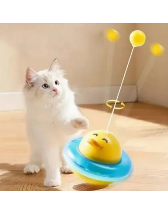UFO Şekilli Ördek Kedi Oyuncağı