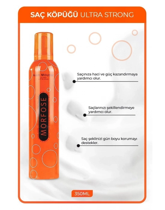 Ultra Strong Saç Köpük 350 ML - Ultra Güçlü Tutuş - mrfs