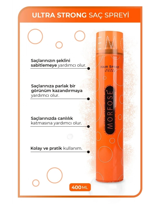 Ultra Strong Saç Spreyi 400 ML - mrfs