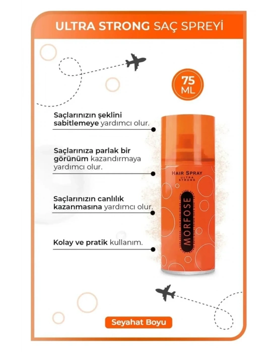 Ultra Strong Saç Spreyi 75 ML - Güçlü Tutuş - mrfs