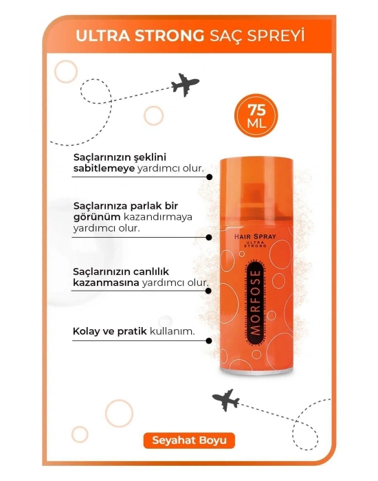 Ultra Strong Saç Spreyi 75 ML - Güçlü Tutuş - mrfs