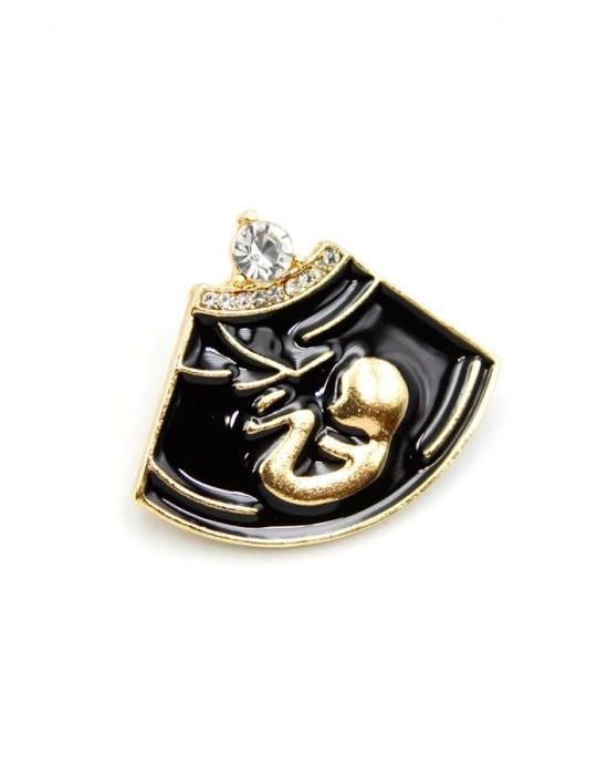 Ultrason Broş - Altın