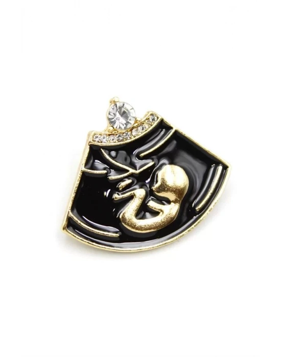 Ultrason Broş - Altın