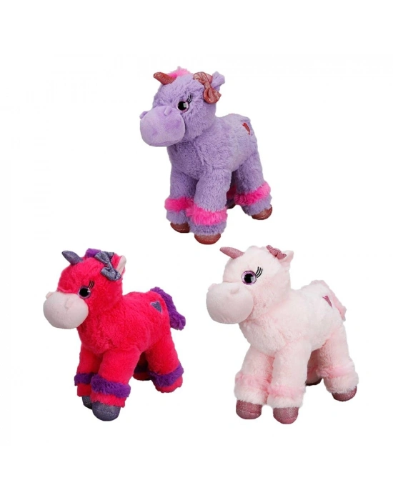 ® Unicorn Renkli Peluş At 28 cm. 1 Adet Fiyatıdır