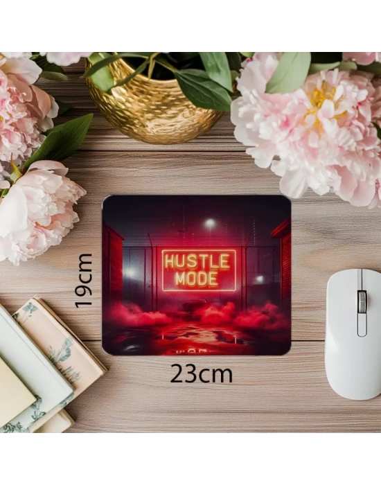 Urban Tarzı Gritty Mousepad – Hustle - 19x23 cm 2 mm Dikdörtgen İthal Baskılı Mouse Pad