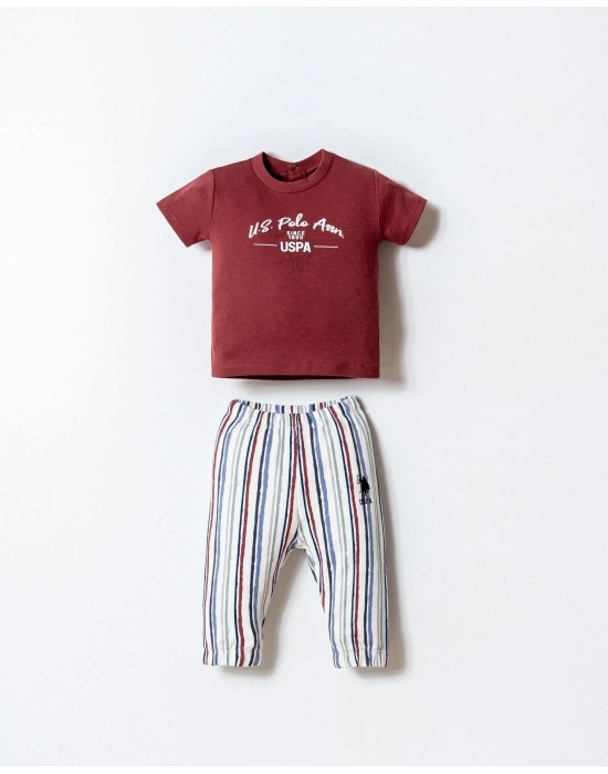 U.S. Polo 2li Takım USB2879 Bordo