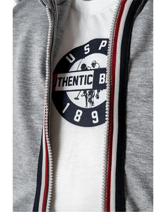 U.S. Polo 3lü Takım USB2875 Gri Melanj