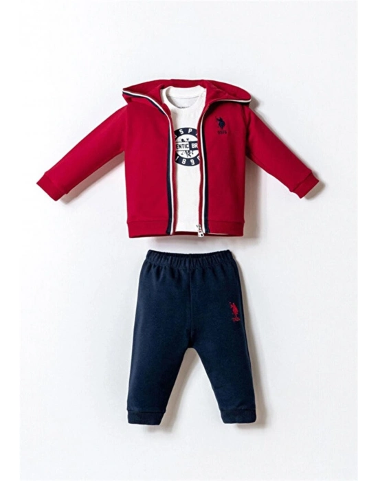 U.S. Polo 3lü Takım USB2875 Kırmızı