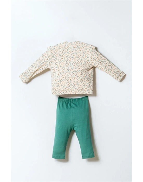 U.S. Polo 3lü Takım USB2981 Ekru Yeşil