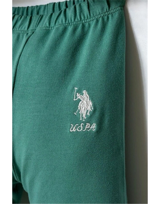 U.S. Polo 3lü Takım USB2981 Ekru Yeşil