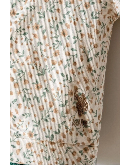 U.S. Polo 3lü Takım USB2981 Ekru Yeşil