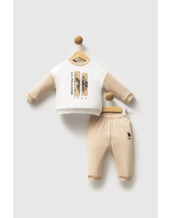 U.S. Polo Assn 2 li Takım USB2548 Beyaz-Bej