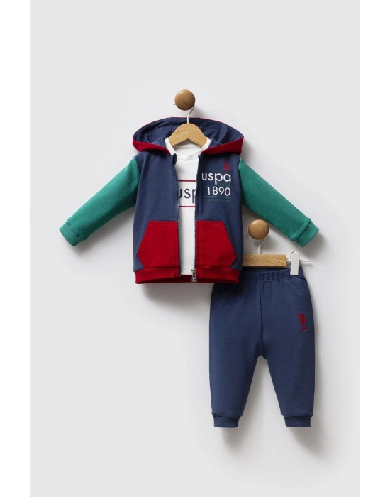 U.S. Polo Assn 3lü Takım USB2574 İndigo Yeşil