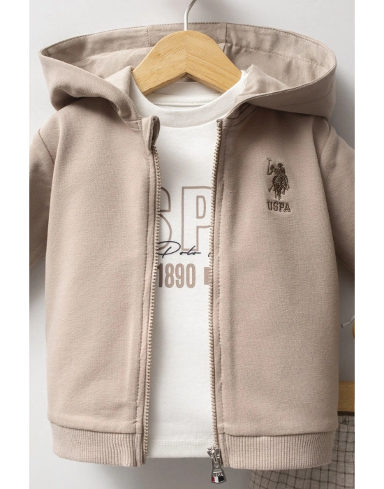 U.S. Polo Assn 3lü Takım USB2579 Kum