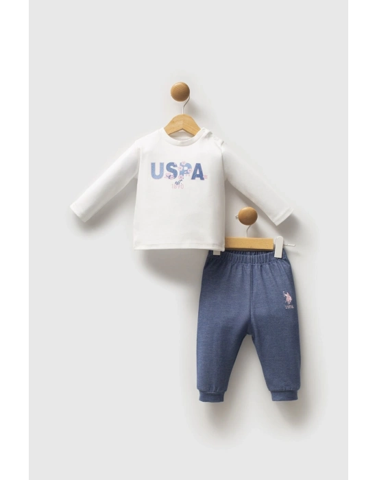 U.S. Polo Assn 3lü Takım USB2778 Mavi