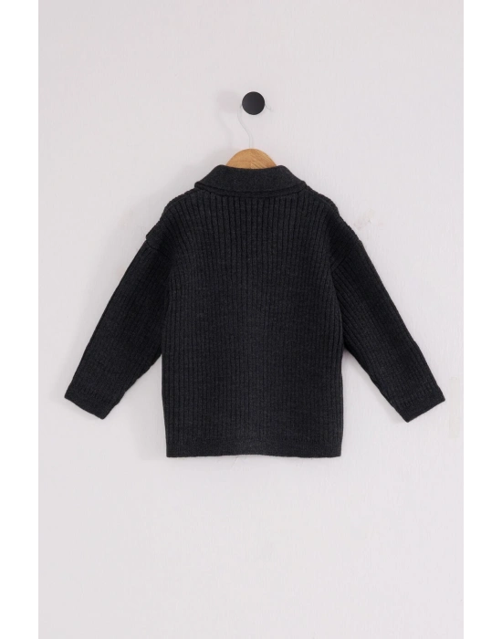 U.S. Polo Assn Bebek Hırka USB2608 Antrasit Melanj