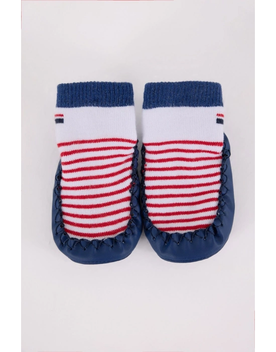 U.S. Polo Assn Çarık Çorap USB2600 Beyaz-Lacivert