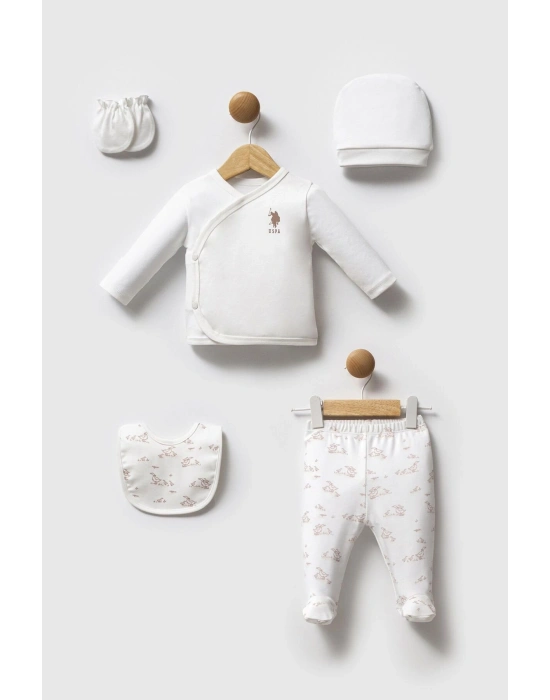 U.S. Polo Assn Hastane Çıkışı 5’li set USB2705 Beyaz