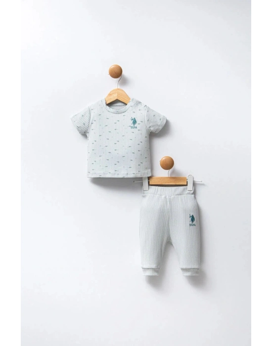 U.S Polo Bebek 2Li Takım USB2311 Su Yeşili