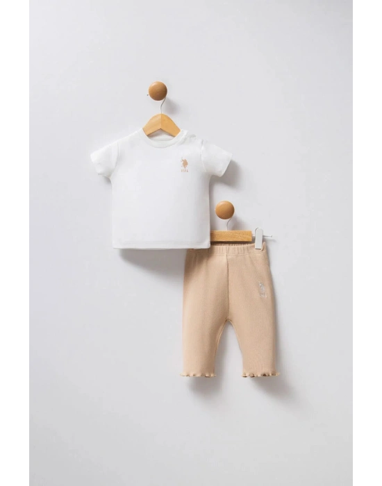 U.S Polo Bebek 3Lü Takım USB2382 Beyaz