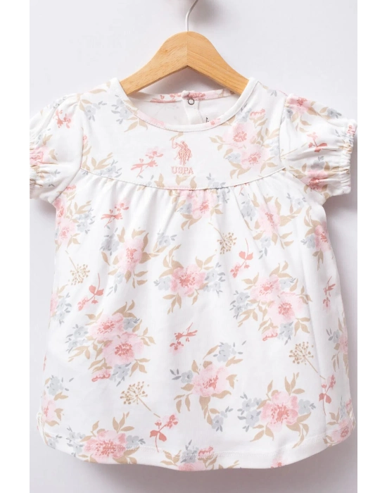 U.S Polo Bebek Elbise USB2417 Beyaz