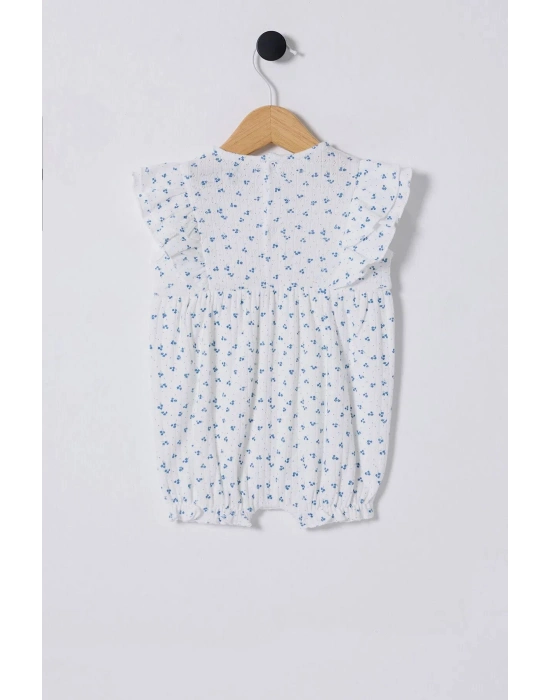 U.S Polo Bebek Tulum USB2434 Beyaz-Mavi