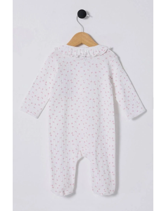 U.S Polo Bebek Tulum USB2435 Beyaz-Pembe