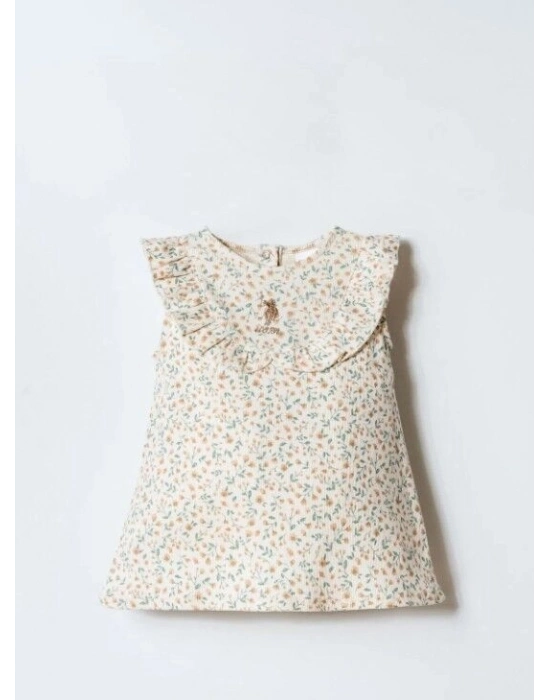 U.S. Polo Elbise USB2984 Ekru