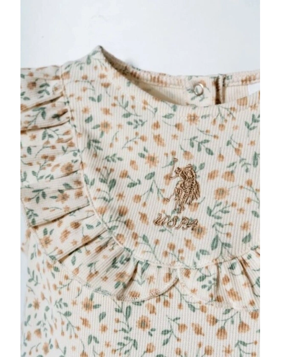 U.S. Polo Elbise USB2984 Ekru