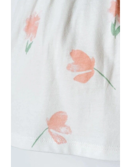 U.S. Polo Elbise USB2985 Beyaz-Pudra