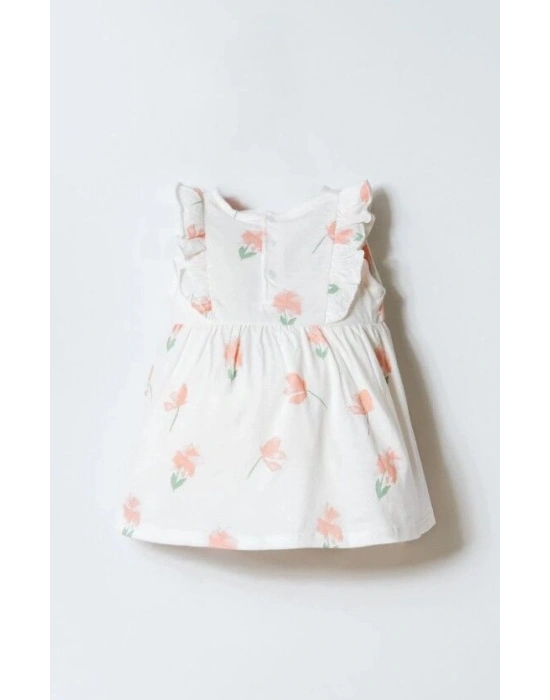 U.S. Polo Elbise USB2985 Beyaz-Pudra